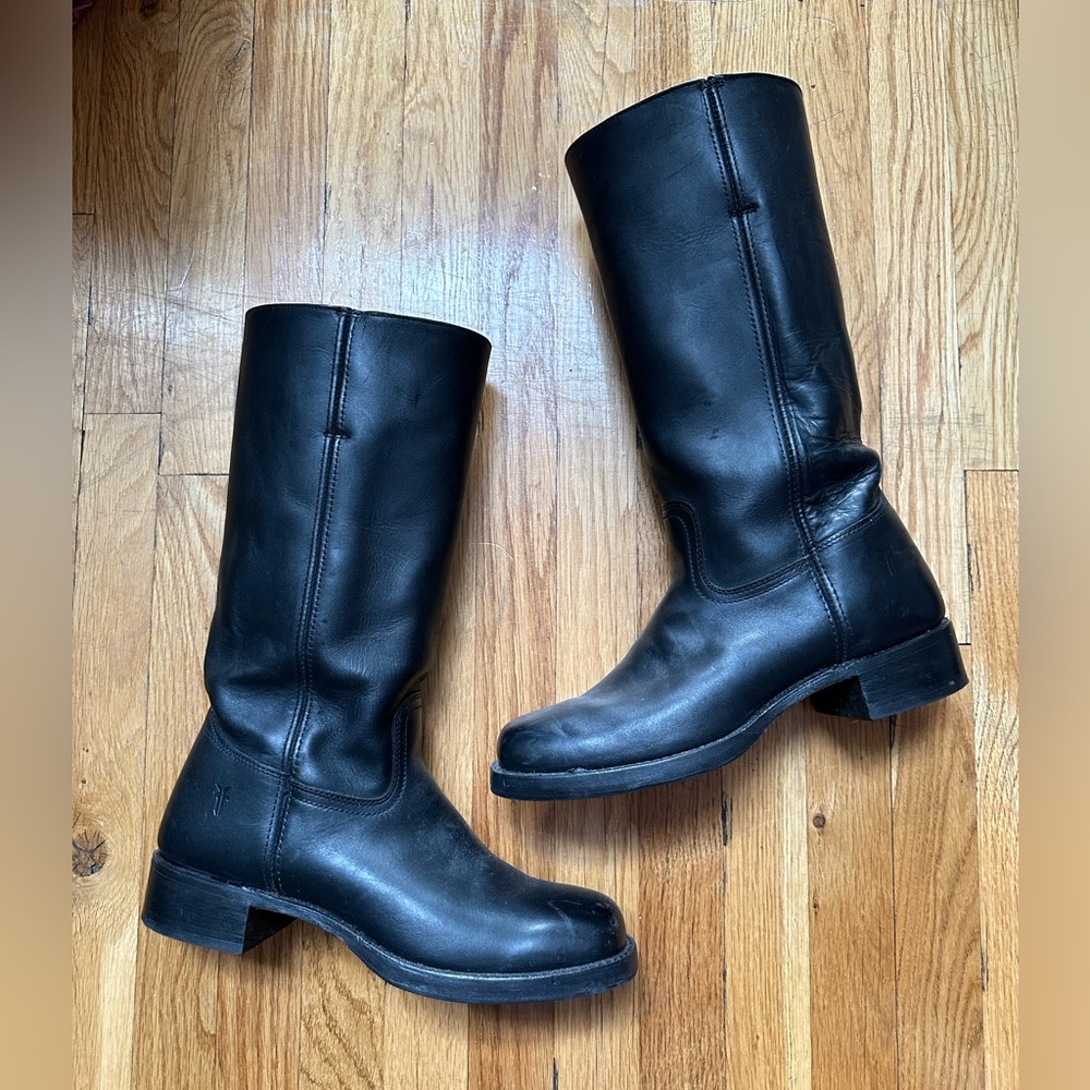 FRYE 12L Cavalry Boots Black 11.5 MADE IN USA